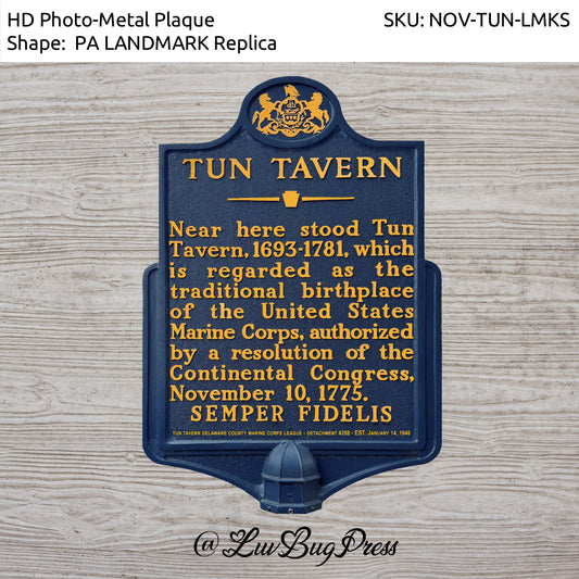 Tun Tavern Landmark Marker Replica